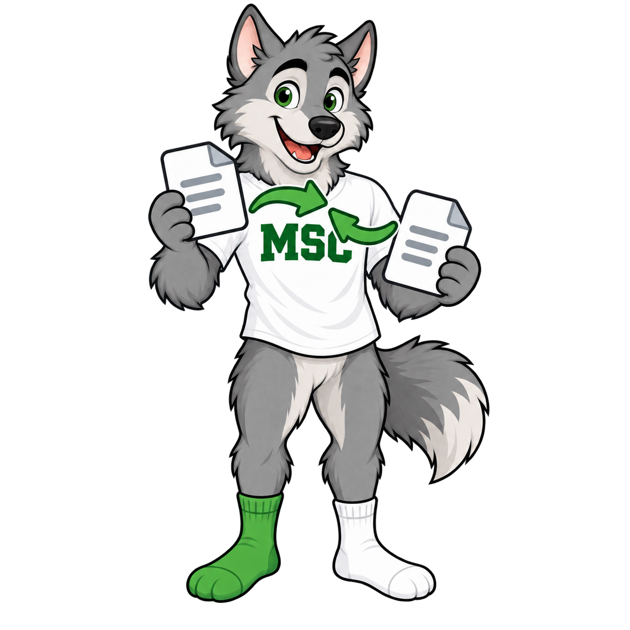 Matching Sox Converter wolf mascot